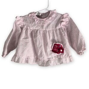 Vintage Mayfair Girls Size 18‎ Months Blouse Floral Collar Ruffles Secret Diary